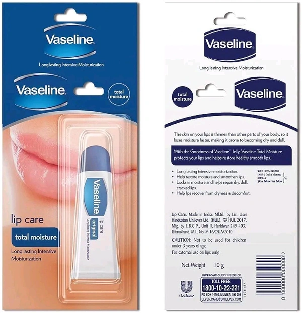 Vaseline Lip Care Total Moisture , 10gm 