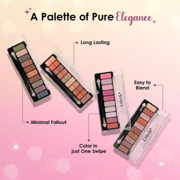 Glam 21 10 Color Eyeshadow Palette COLOR: FLORAL BEAUTY