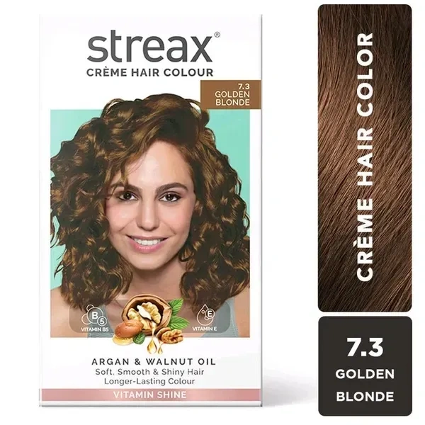 Streax Cream Hair Colour  Golden Blonde, 60ml