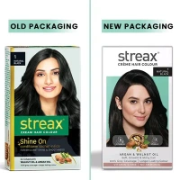 Streax Cream Hair Colour 01 Natural Black 50ml