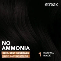 Streax Cream Hair Colour 01 Natural Black 50ml