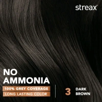 Streax Cream Hair Colour 03 Darkest Brown 50ml