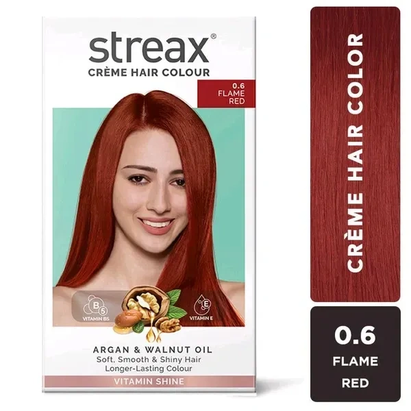 Streax Cream Hair Colour 0.6 Flam Red 50ml
