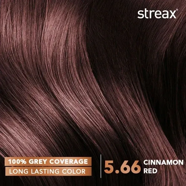 Streax Cream Hair Colour  5.66 Cinnamon Red 50ml