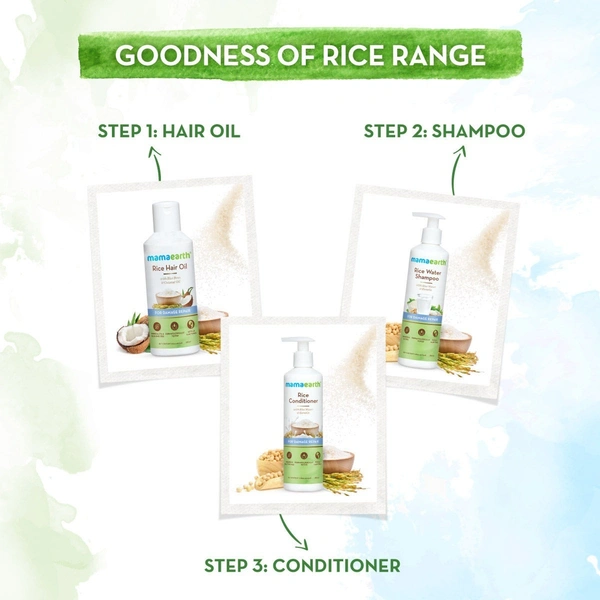Mamaearth Rice Water Shampoo With Rice , 250ml 