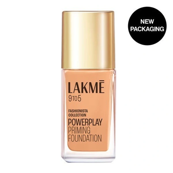 Lakme 9 To 5 Powerplay Priming Foundation, {w180 wram natural } 25gm 