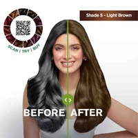 Garnier Hair Colouring Creme Shade:5 Light Brown (70ml+60gm)