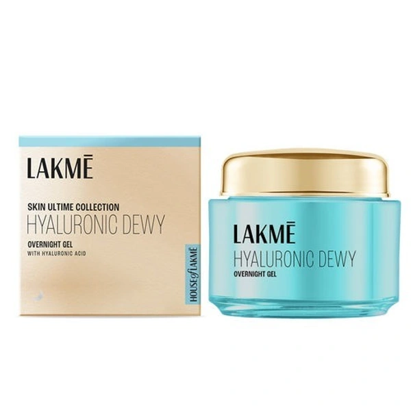 Lakme Hyaluronic Dewy Overnight Gel  50 gm 