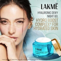 Lakme Hyaluronic Dewy Overnight Gel  50 gm 
