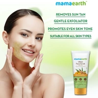Mamaearth Ubtan Scrub For Face With Turmeric & Walnut ,100gm