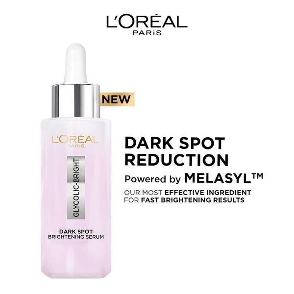 Loreal Paris Glycolic Bright 8% Face Serum ,15 ml 