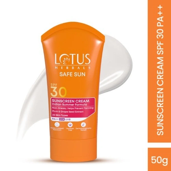 Lotus Herbals Sun Sunscreen Cream PA++ SPF-30  (50g)