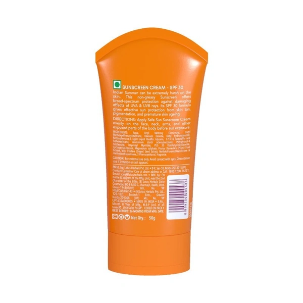 Lotus Herbals Sun Sunscreen Cream PA++ SPF-30  (50g)