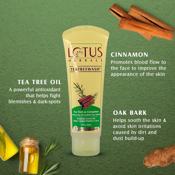Lotus Herbals Teatreewash Face Wash,120gm 