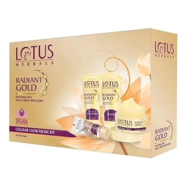 Lotus Herbals Radiant Gold  Glow Facial Kit (170gm)