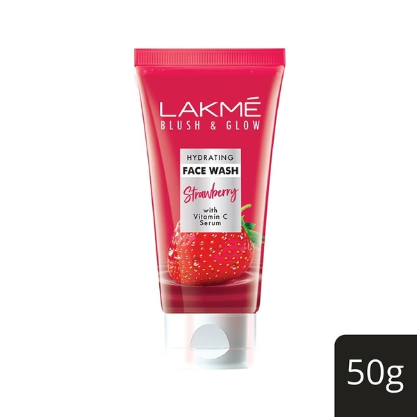 Lakme Blush & Glow Strawberry Gel Face Wash 50 gm 