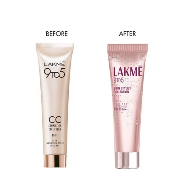 Lakme 9 to 5 Cc Cream with SPF30 PA++ beige ,9 gm small pack 