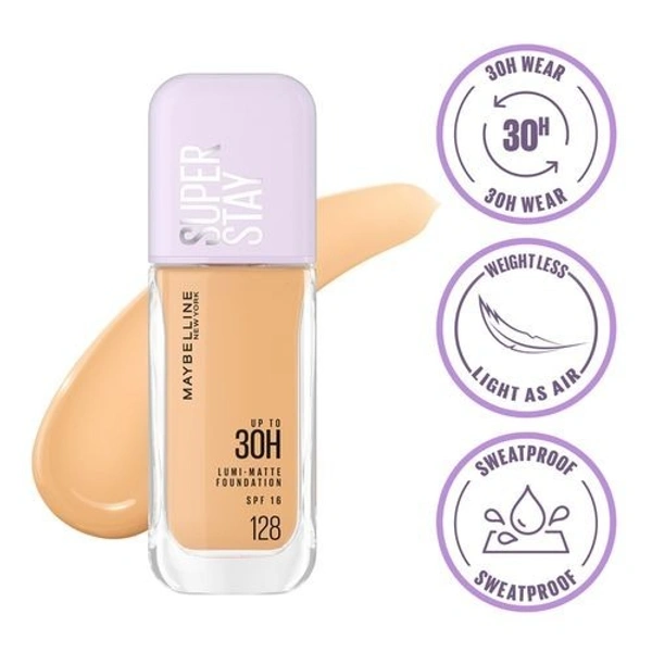 Maybelline New York Super Stay Lumi-Matte Liquid Foundation - 128, 35ml