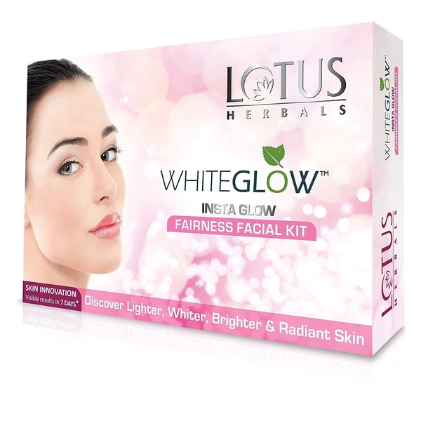Lotus Herbals White Glow Insta Glow 4 In 1 Fairness Facial Kit (40gm)