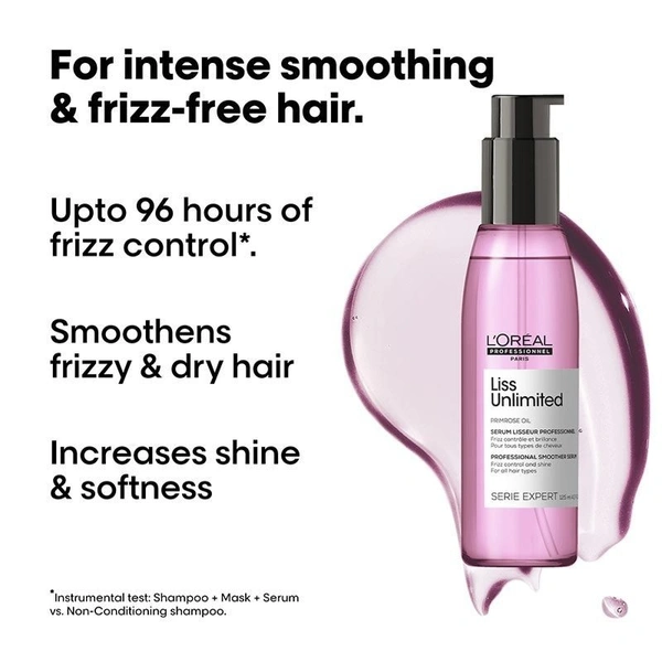 Loreal Professionnel Liss Unlimited Leave-In Hair Serum ,125 ml 
