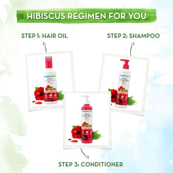Mamaearth Hibiscus Damage Repair Shampoo (250ml)