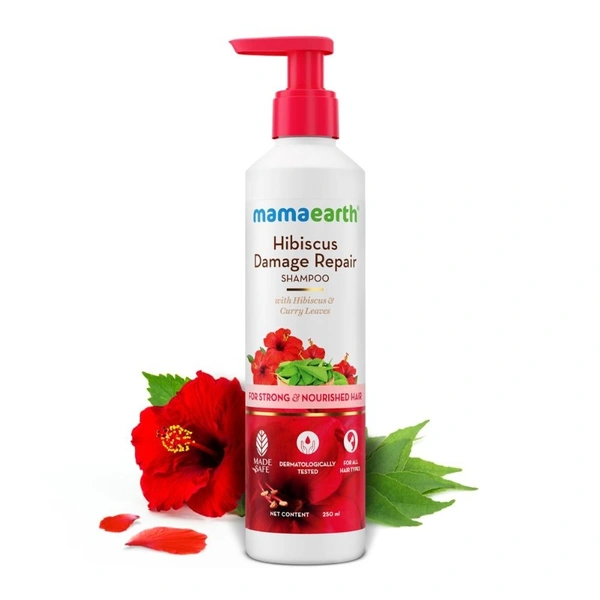 Mamaearth Hibiscus Damage Repair Shampoo (250ml)