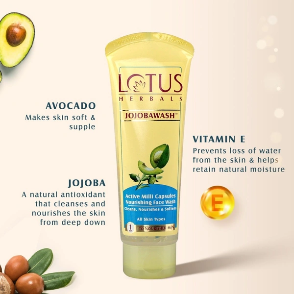 Lotus Herbals Jojoba active face wash 120gm 