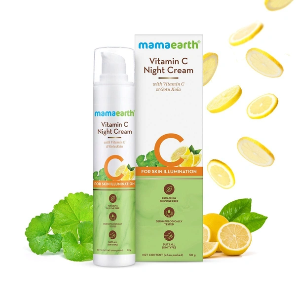 Mamaearth Vitamin C Night Cream ,50gm