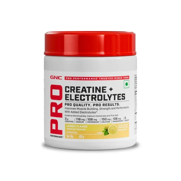 GNC Pro Performance Creatine Monohydrate , 100 Gms - Lemon