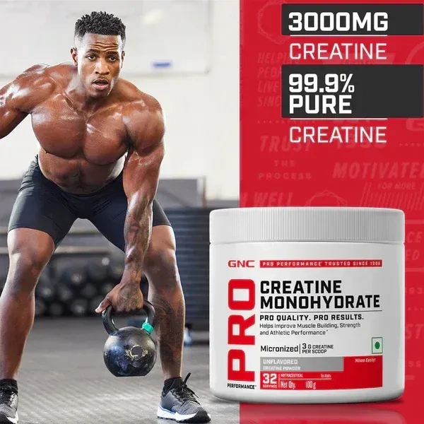 GNC Pro Performance Creatine Monohydrate , 100 Gms - Unflavoured