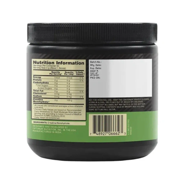 Optimum Nutrition (ON) Micronized Creatine Powder - 83 Servings - Unflavoured