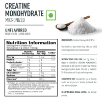 Isopure 100% Creatine Monohydrate Micronized, 250g - 83 Servings - Unflavoured