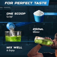 Wellcore Pure Micronised Creatine Powder For Enhanced Muscle Strength With Rapid Absorption | Creatine Monohydrate | Wellcore Creatine Flavoured - 33 Servings, Kiwi Kick, 122gm