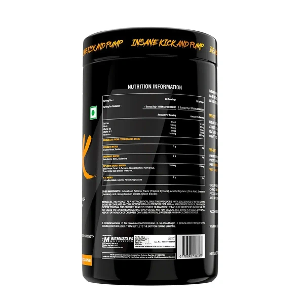 Big muscles Nutrition Karnage Pre-workout, 60 Servings - Tropical Cyclone