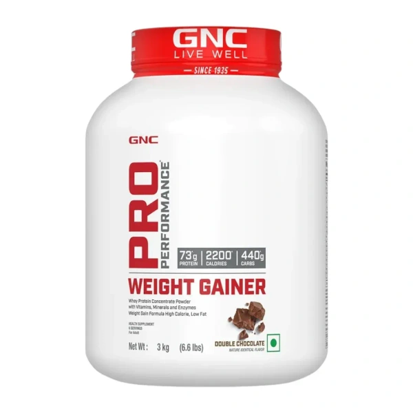 GNC Pro Performance Weight Gainer , 3 kg - Double Chocolate