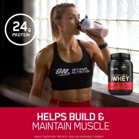 Optimum Nutrition (ON) Gold Standard 100% Whey 1 Lbs - Double Rich Chocolate