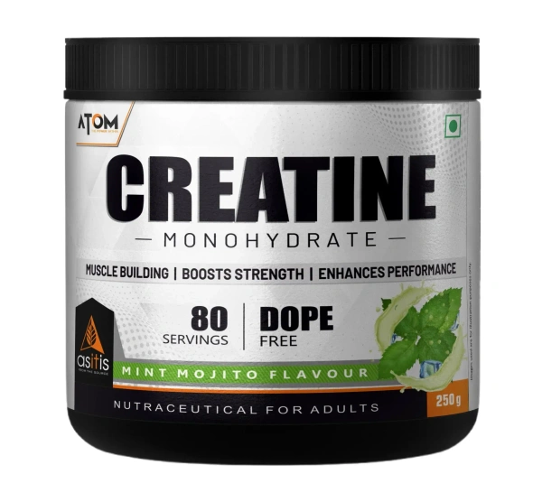 AS IT IS AS-IT-IS ATOM Creatine Monohydrate 250g - 80 Servings - Mint Mojito