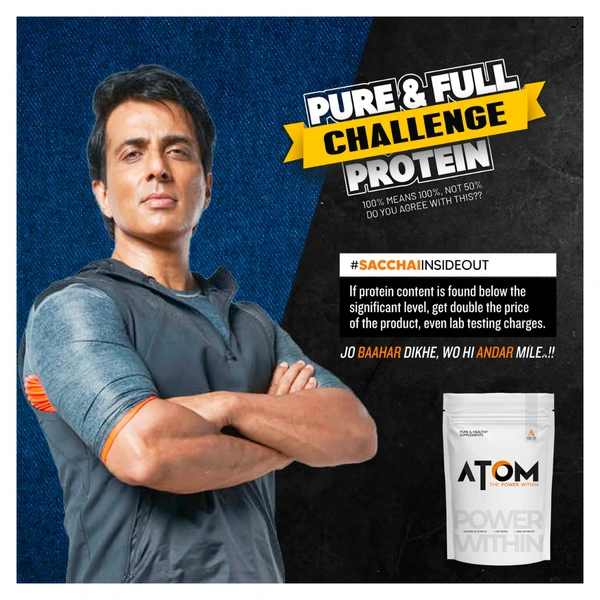 ASITIS Atom Whey Protein with Enzymeblend 2Kg - CHOCO HAZEL FUSION