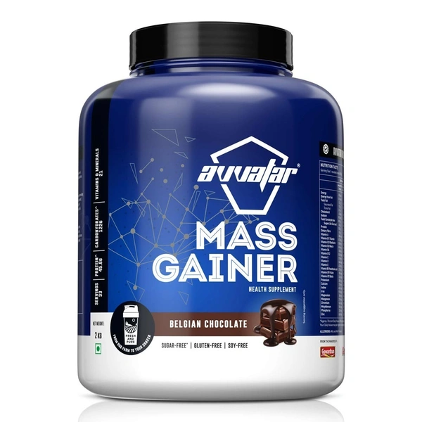 Avvatar Mass Gainer, 2 Kg - Belgian Chocolate