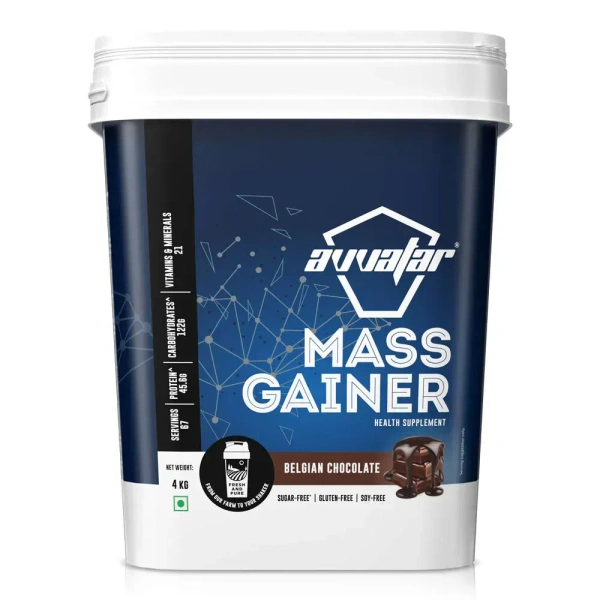 Avvatar Mass Gainer - 4 kg - Belgian Chocolate