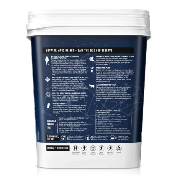 Avvatar Mass Gainer - 4 kg - Belgian Chocolate