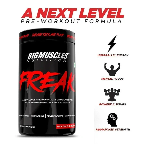 Big muscles Nutrition Karnage Pre-workout, 60 Servings - Sex On The Beach