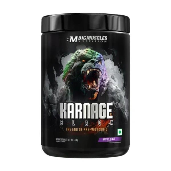 Big Muscles Nutrition Karnage Black Pre-workout, 30 Servings - Arctic Blast