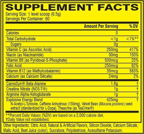 Muscle Blaze Cellucor C4 Pre-Workout 60 Servings - Watermelon