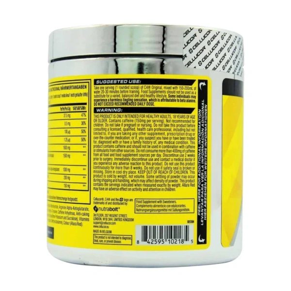 Muscle Blaze Cellucor C4 Pre-Workout 60 Servings - Watermelon