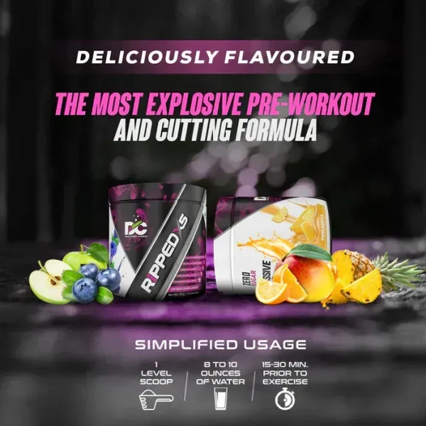 Doctor's Choice RIPPED-X5 Professional Pre-Workout Formula 30 Servings - Pineapple