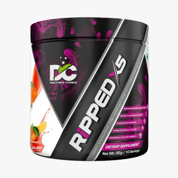 Doctor's Choice RIPPED-X5 Professional Pre-Workout Formula 30 Servings - Orange & Mango Blast