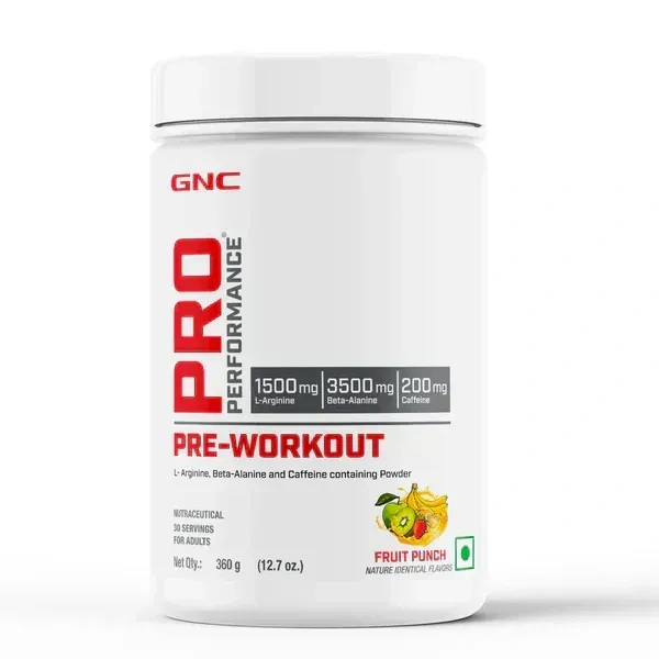 GNC Pro Performance Pre Workout - 30 Servings - Fruit Punch