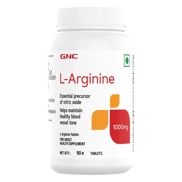 GNC L-Arginine (1000 mg) , 90 Tabs - Unflavoured