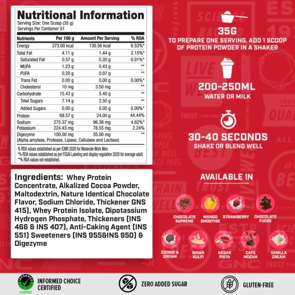 GNC Pro Performance 100% Whey Protein - 4 Lbs - Mava Kulfi